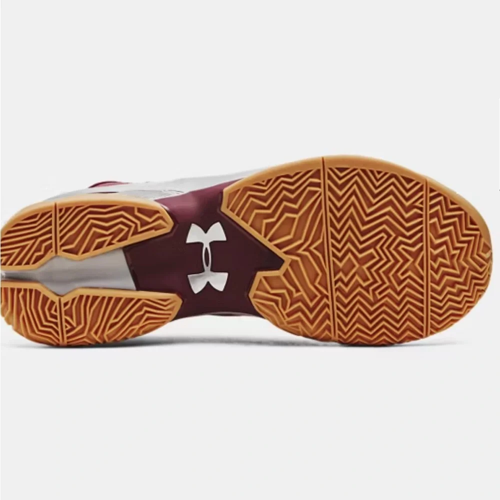 Under Armour Curry 2 Retro Basketball Shoes (Domaine Red Silver Gum) Men 11.5 - Picture 7 of 16